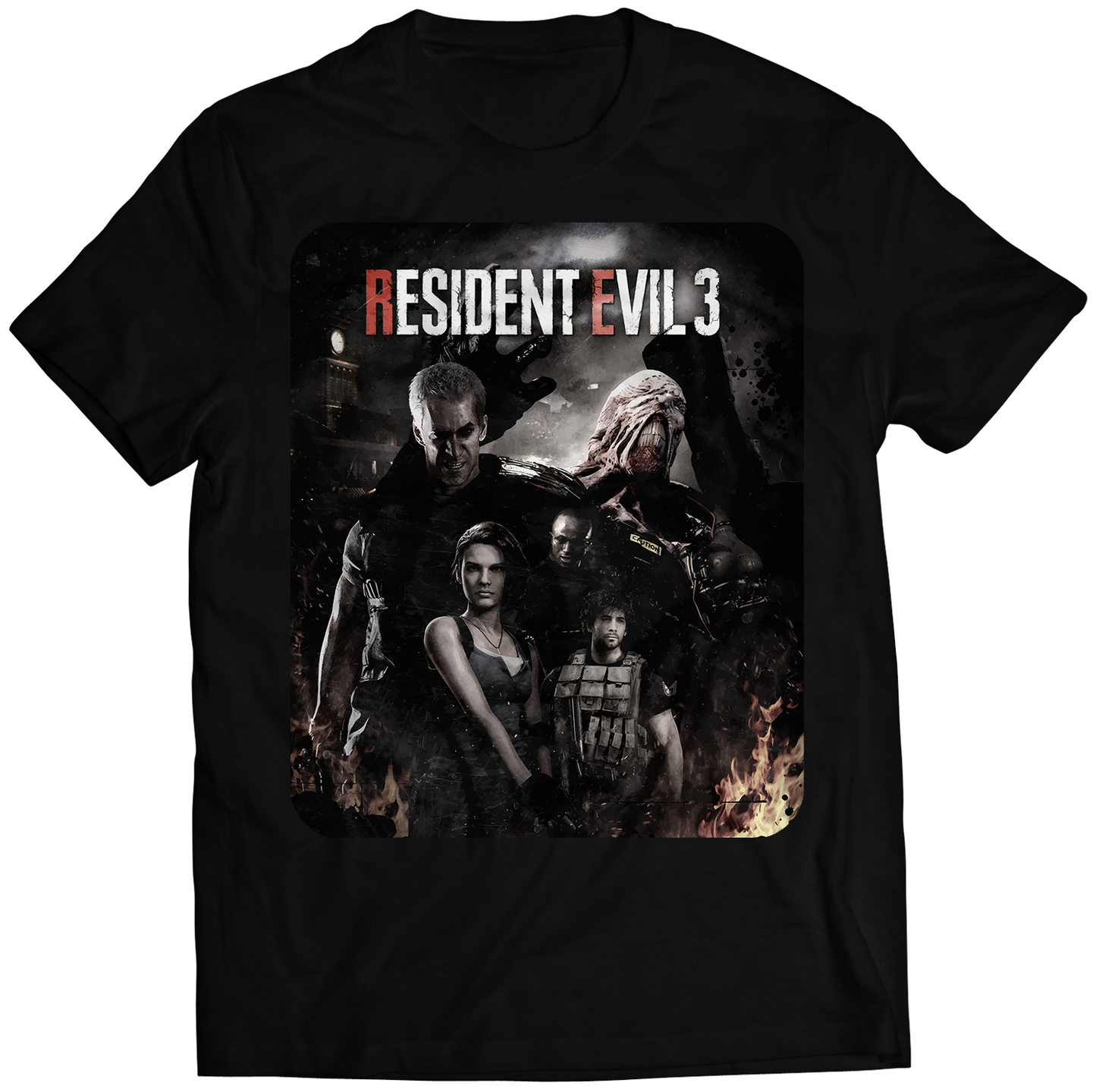 Jill Carlos Nemesis RE3 Remake Premium Unisex T-shirt (Vectorized Design)