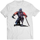 Retro Ninja Slicing Premium Unisex Tshirt (Vectorized Design)