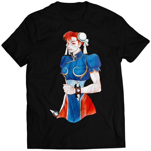 Old School Chun Premium Unisex Tshirt (Vectorized Design)
