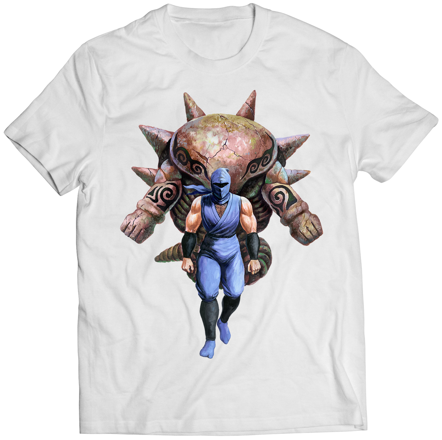 Retro Ninja Boss Premium Unisex Tshirt (Vectorized Design)