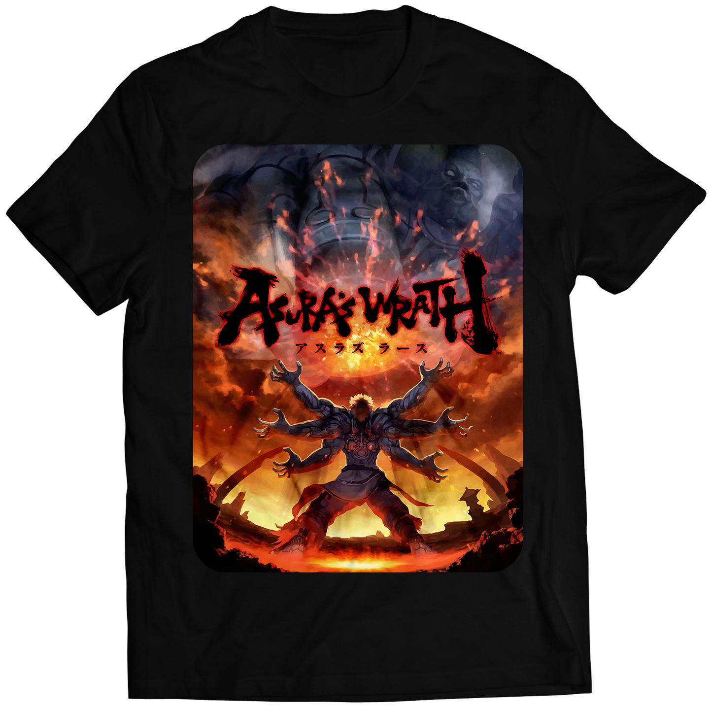 AsuraWrath Japanese Cover Premium Unisex Tshirt (Vectorized Design)