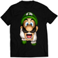 Scared Plumber Mansion Premium Unisex Tshirt (Vectorized Design)