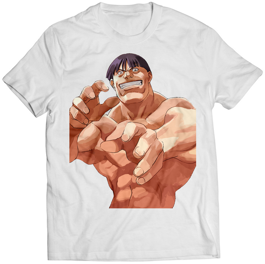Dasher Inoba Portrait Ergeiz God Bless The Ring Premium Unisex T-shirt (Vectorized Design)