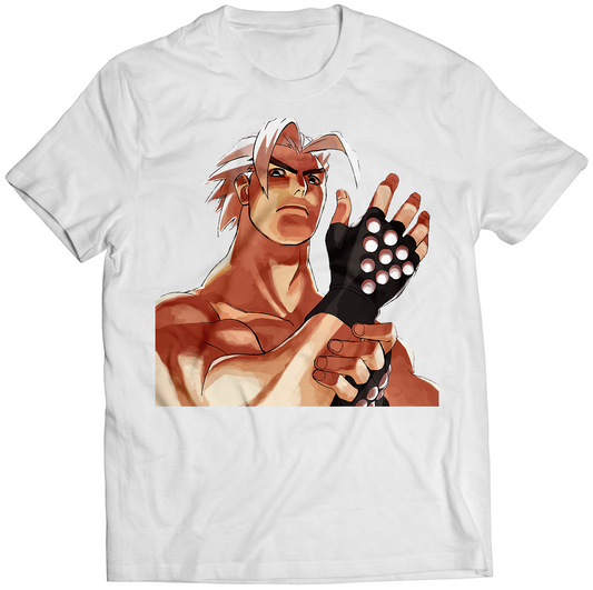 Godhand Portrait Ergeiz God Bless The Ring Premium Unisex T-shirt (Vectorized Design)