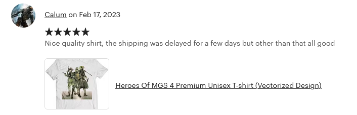 Heroes Of MGS 4 Premium Unisex T-shirt (Vectorized Design)