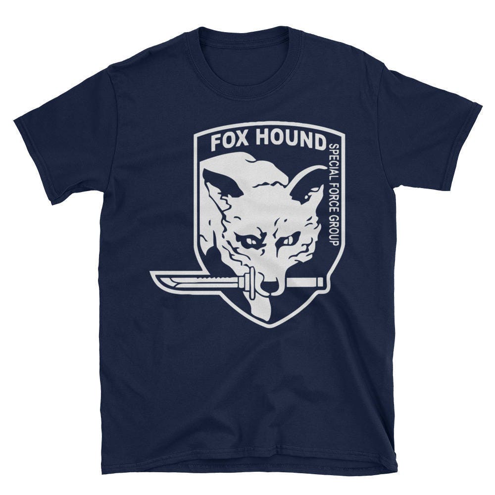 Metal Gear Online Revival MGO MGO2R Foxhound Emblem Animal Rank Unisex T-shirt