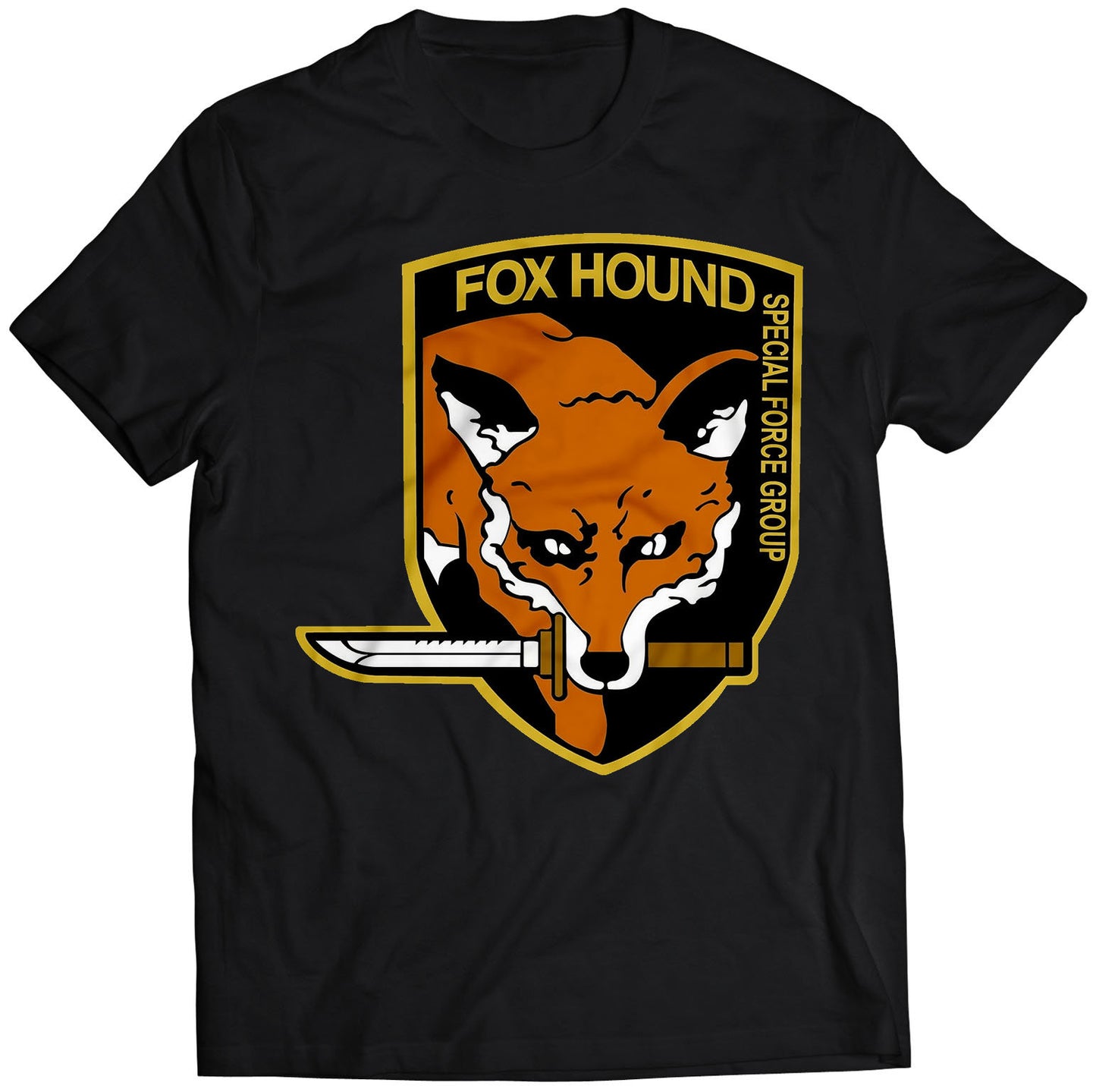 MGS Orange Foxhound High-Tech Special Forces Unit Emblem Unisex T-Shirt