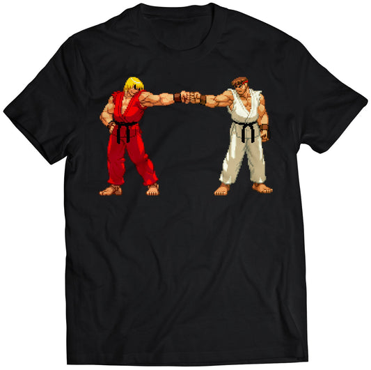 Ryu Ken bumping fists Capcom vs. SNK 2 cvs2 T-shirt