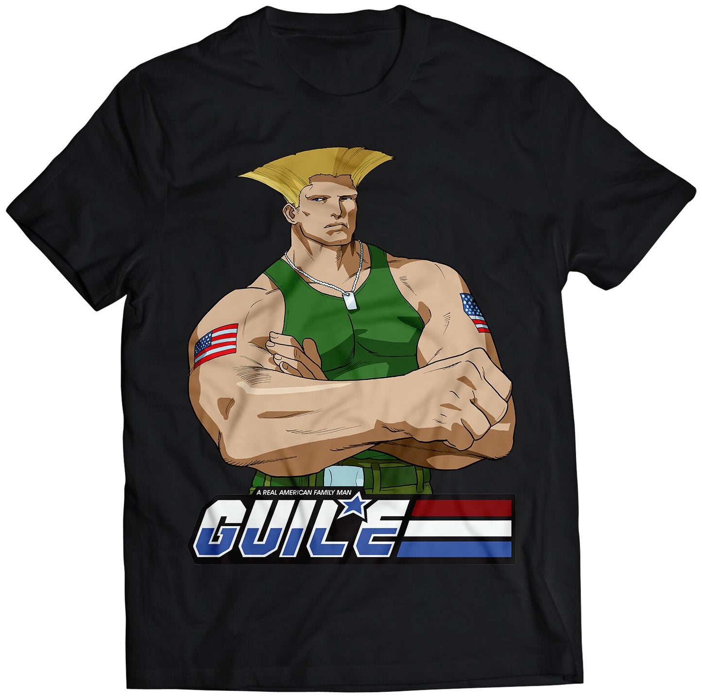 Guile Real American Family Man T-shirt (Vectorized Design)