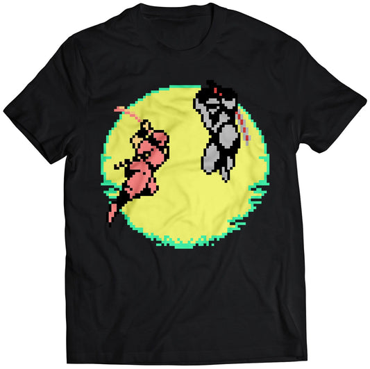 Retro Ninja Duel Premium Unisex T-shirt