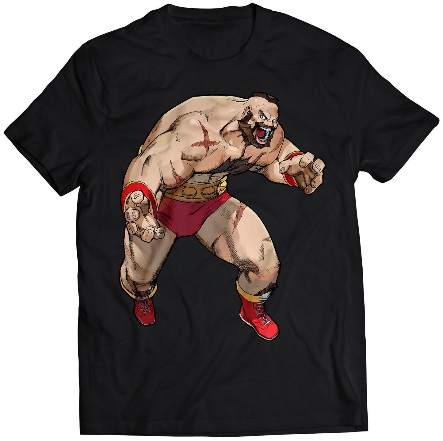 Zangief Alpha 3 Premium Unisex T-shirt (Vectorized Design)