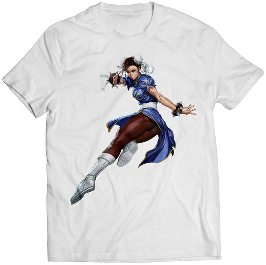 Chun Li 3S Street Fighting 3rd Strike OE Online Edition Premium Unisex T-shirt (Vectorized Design)