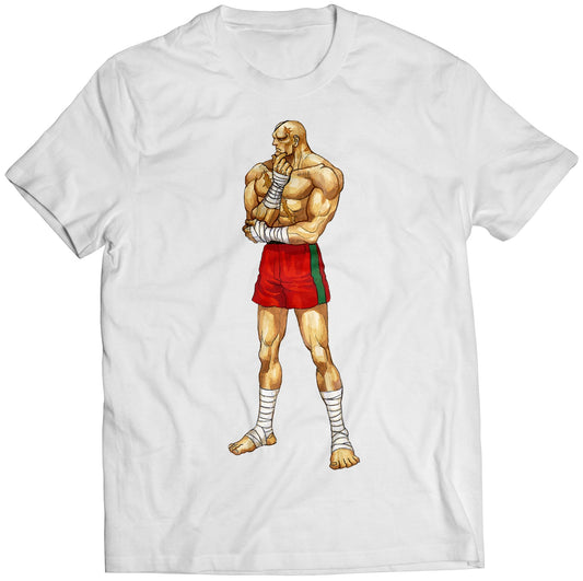 Sagat SF2 Champion Edition Premium Unisex T-shirt (Vectorized Design)