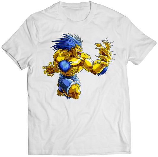 Blanka SFII Turbo Hyper Fighting Premium Unisex T-shirt (Vectorized Design)