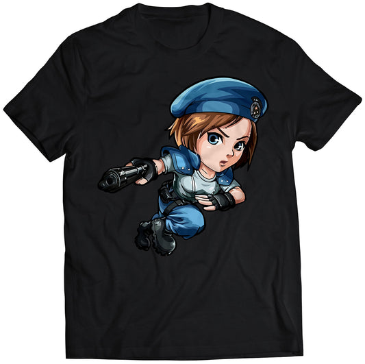 Chibi Jill Valentine Premium Unisex T-shirt (Vectorized Design)