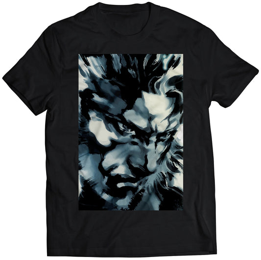 MGS Snake mgs2 Face T-shirt (Vectorized Design)