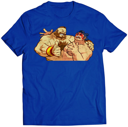 Zangief X E-Honda Premium Unisex T-shirt.