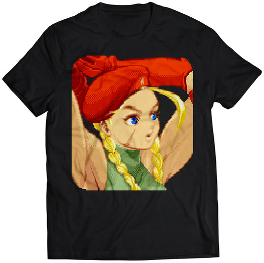 Cammy Portrait Super Street Fighter 2 Turbo Premium Unisex T-shirt.