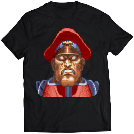 M Bison Dictator Portrait Super Street Fighter 2 Turbo Premium Unisex T-shirt.