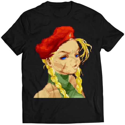 Cammy Defeated Portrait Super Street Fighting 2 Turbo Premium Unisex T-shirt.