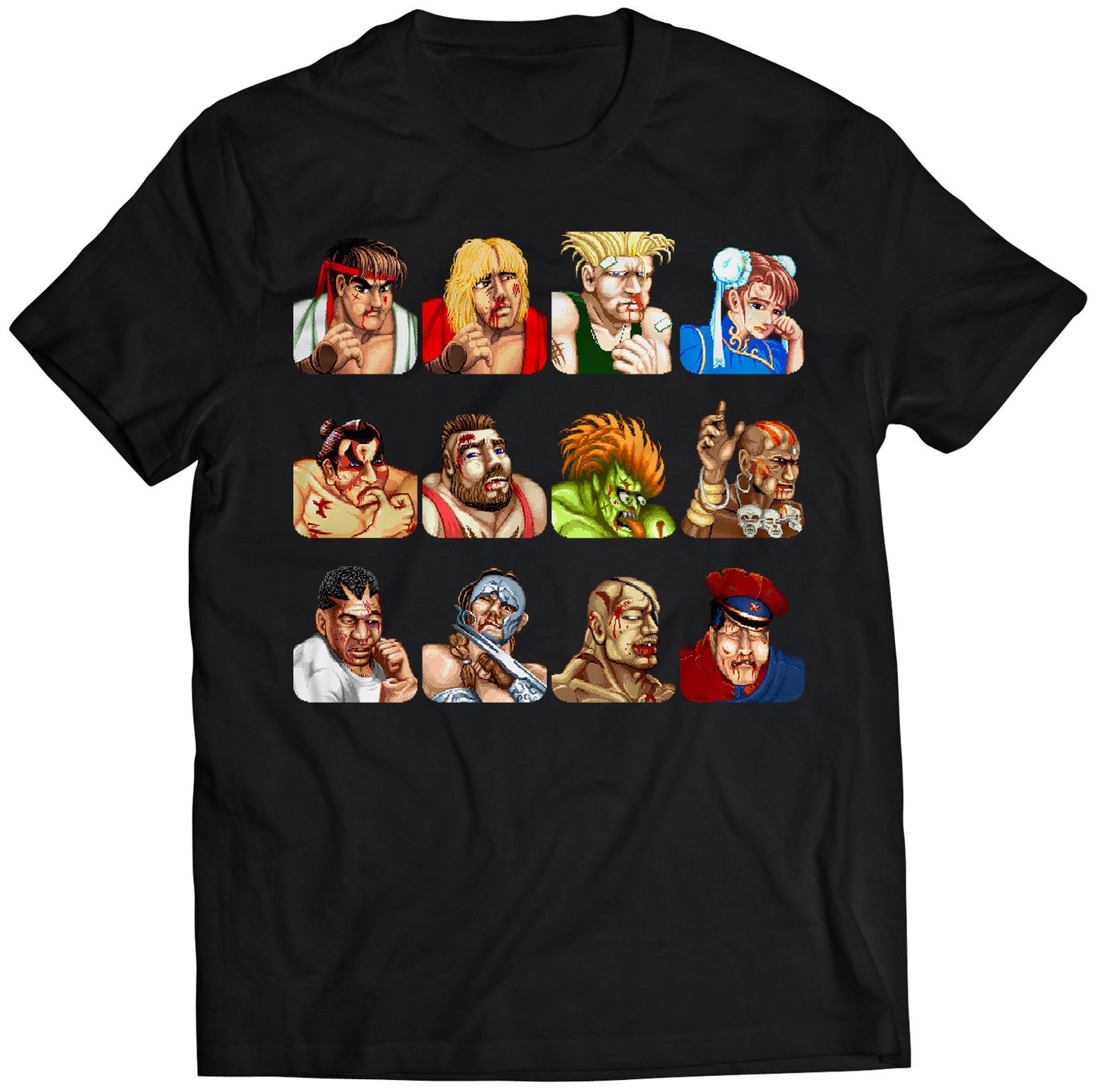 Street Fighting Champions Defeated Premium Unisex T-shirt.