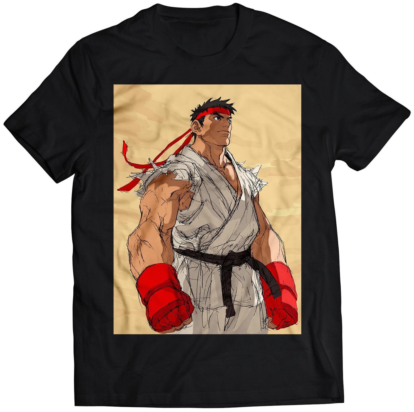 Ryu Sketch SF III: New Generation Premium Unisex T-shirt (Vectorized Design)