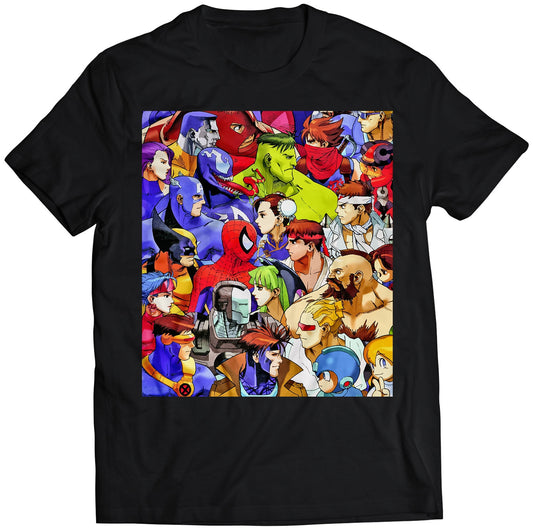 Mahvel VS Capcom Arcade T-shirt (Vectorized Design)