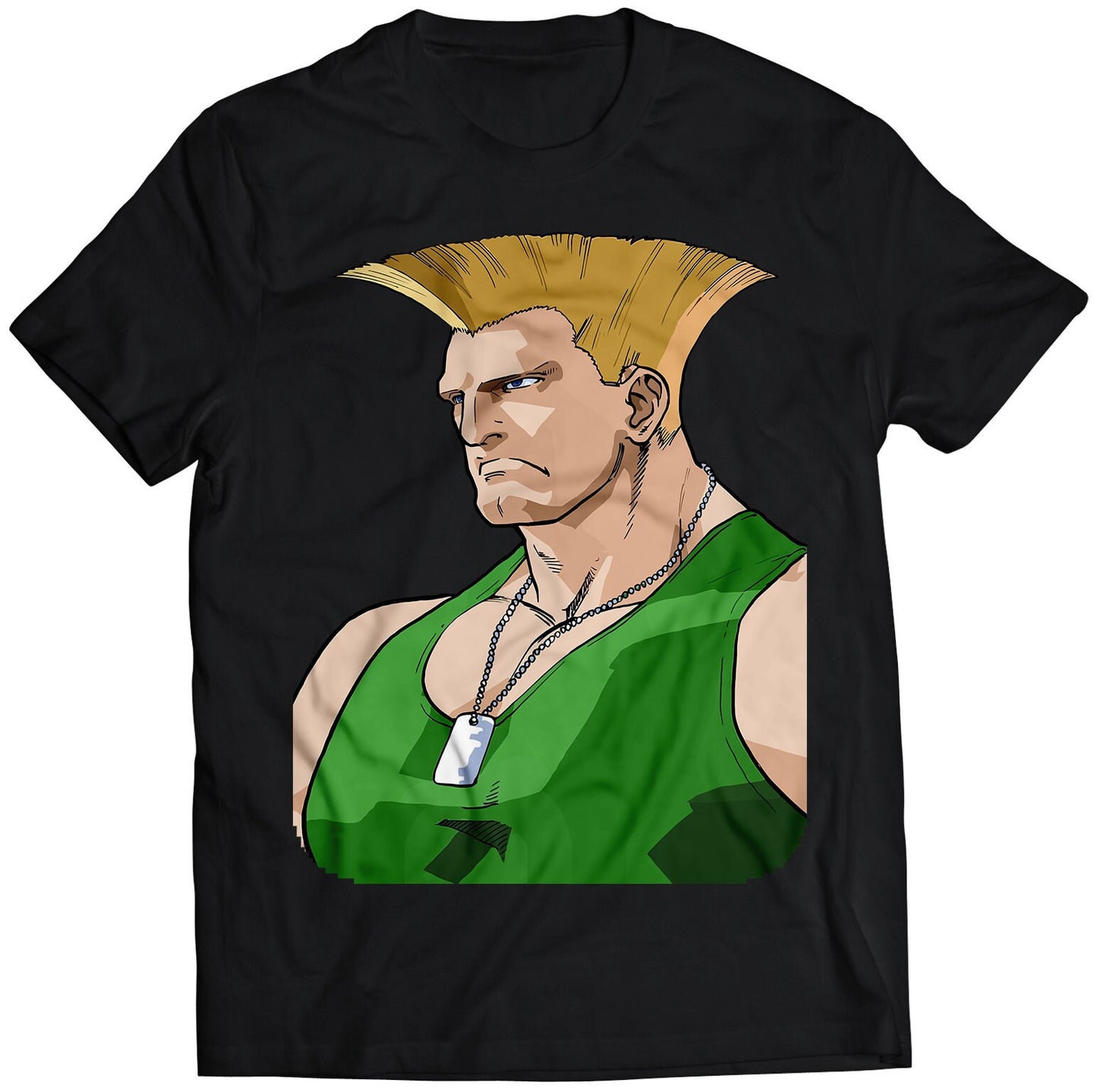 Guile Alpha 3 Portrait Premium Unisex T-shirt (Vectorized Design)