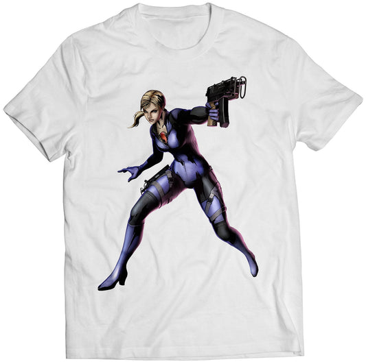 Jill Valentine V2 MVC3 Premium Unisex T-shirt (Vectorized Design)