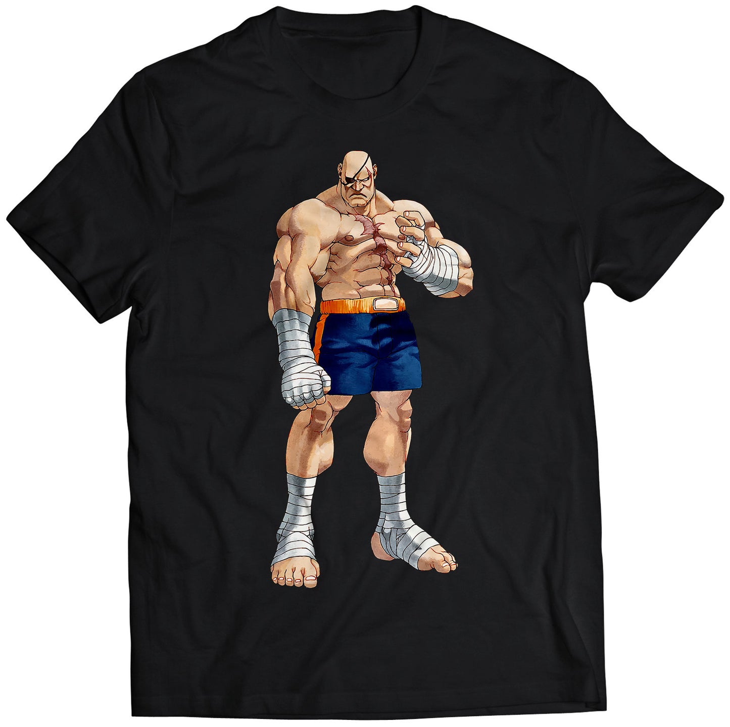 Sagat Alpha 2 Premium Unisex T-shirt (Vectorized Design)