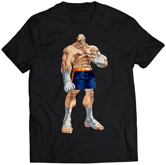 Sagat Alpha 2 Premium Unisex T-shirt (Vectorized Design)