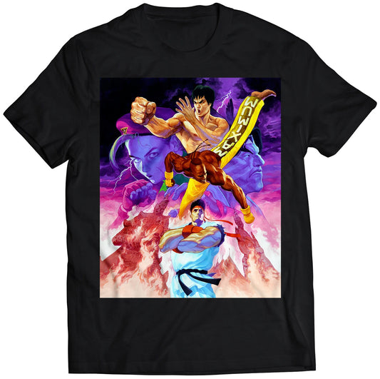 Street Fighter Arcade Flyer V3 Premium Unisex T-shirt (Vectorized Design)