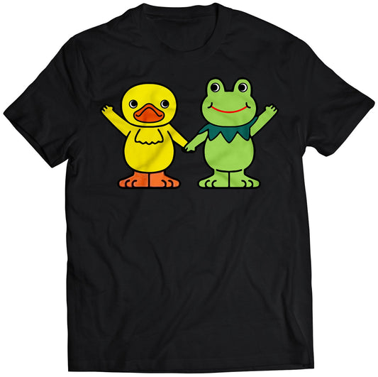 Gako & Kerotan Frog Holiding Hands MGO Premium Unisex T-shirt (Vectorized Design)