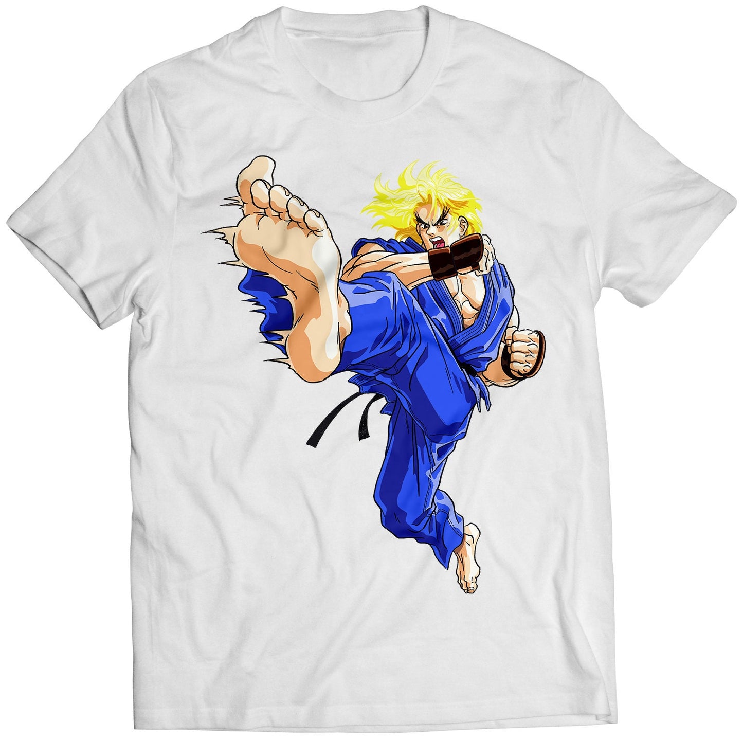 Ken SFII Turbo Hyper Fighting Premium Unisex T-shirt (Vectorized Design)