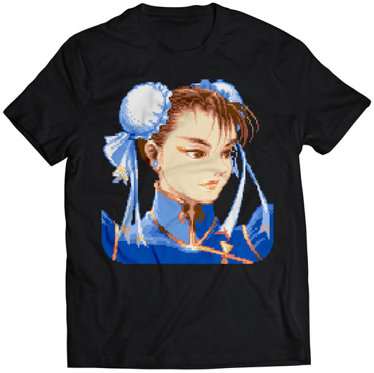 Chun Li Portrait Super Street Fighter 2 Turbo Premium Unisex T-shirt.