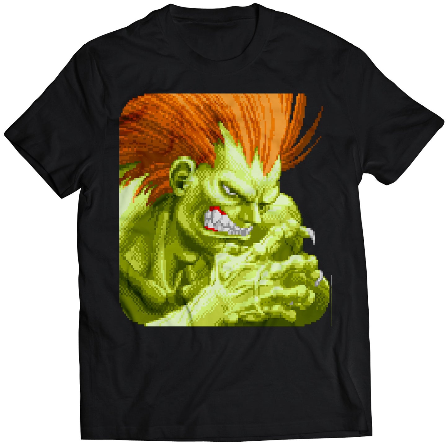 Blanka Portrait Super Street Fighter 2 Turbo Premium Unisex T-shirt.