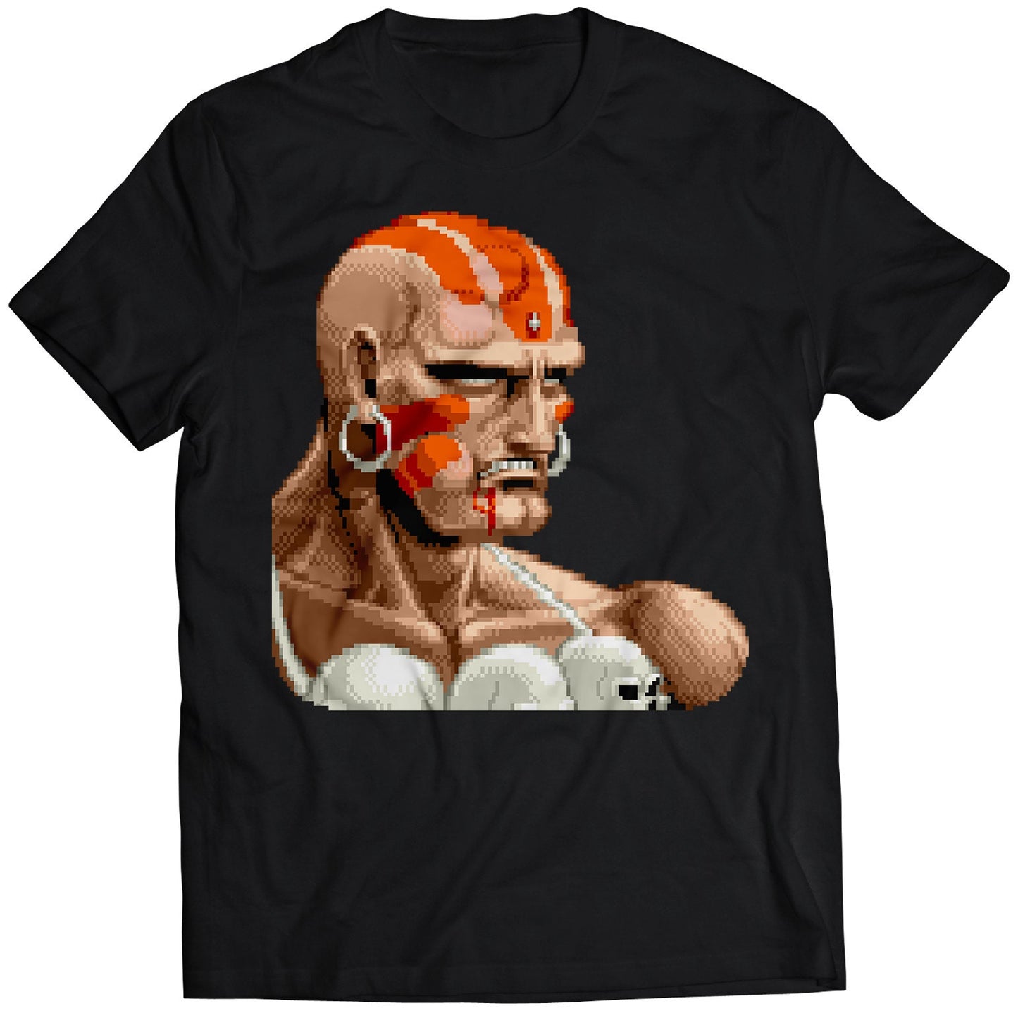 Dhalsim Defeated Portrait Super Street Fighting 2 Turbo Premium Unisex T-shirt.