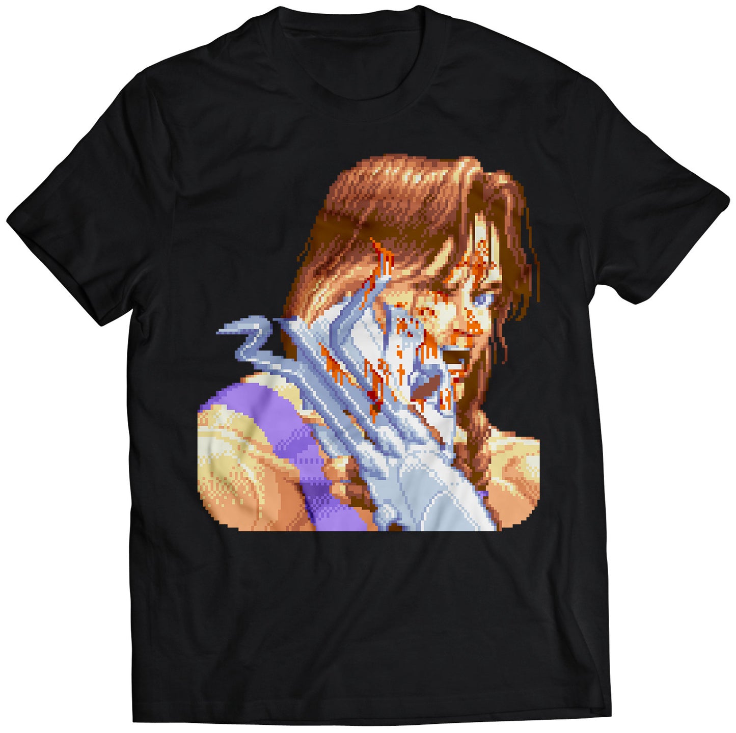 Vega Claw Defeated Portrait Super Street Fighting 2 Turbo Premium Unisex T-shirt.