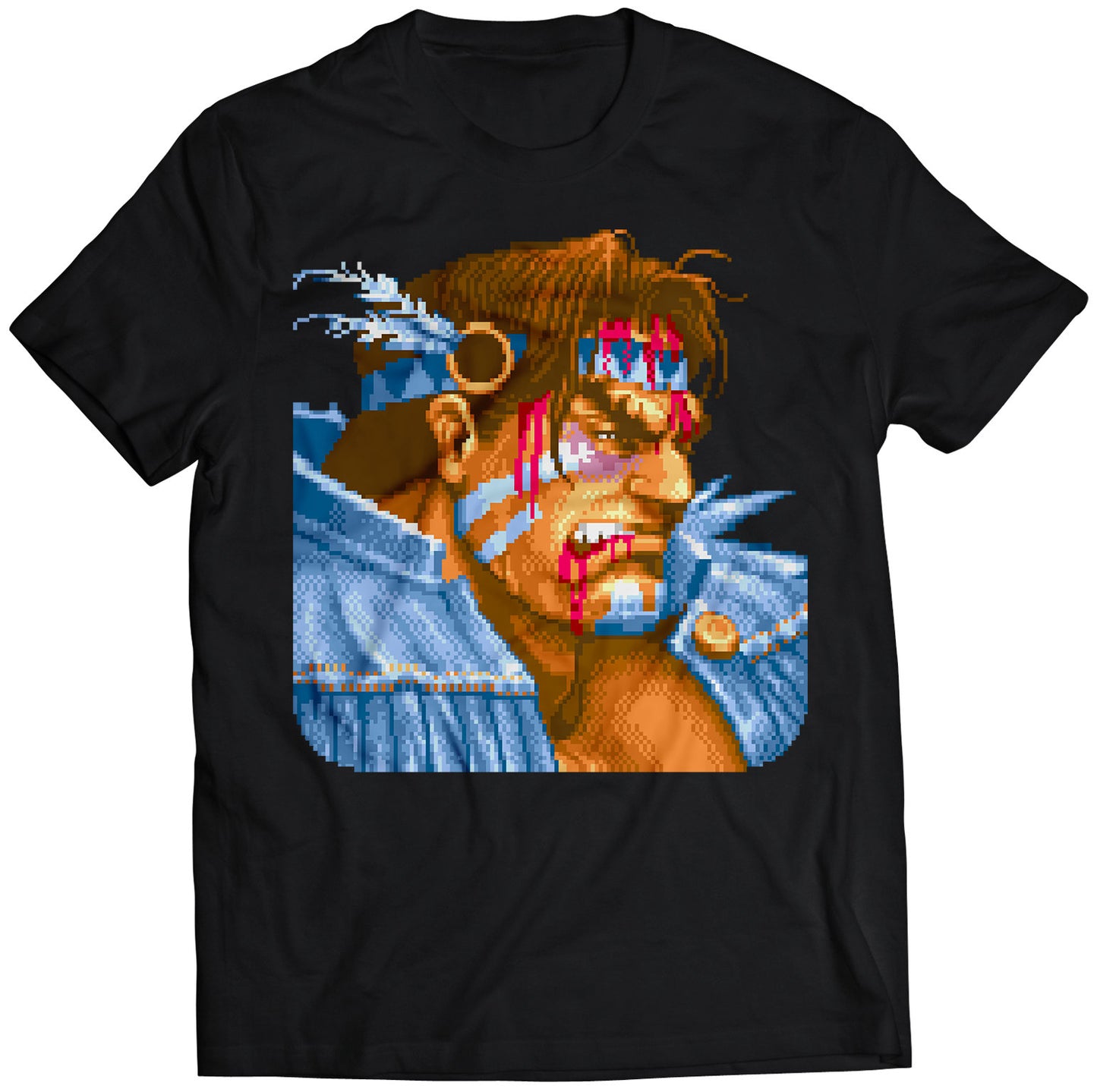 Thawk Defeated Portrait Super Street Fighting 2 Turbo Premium Unisex T-shirt.