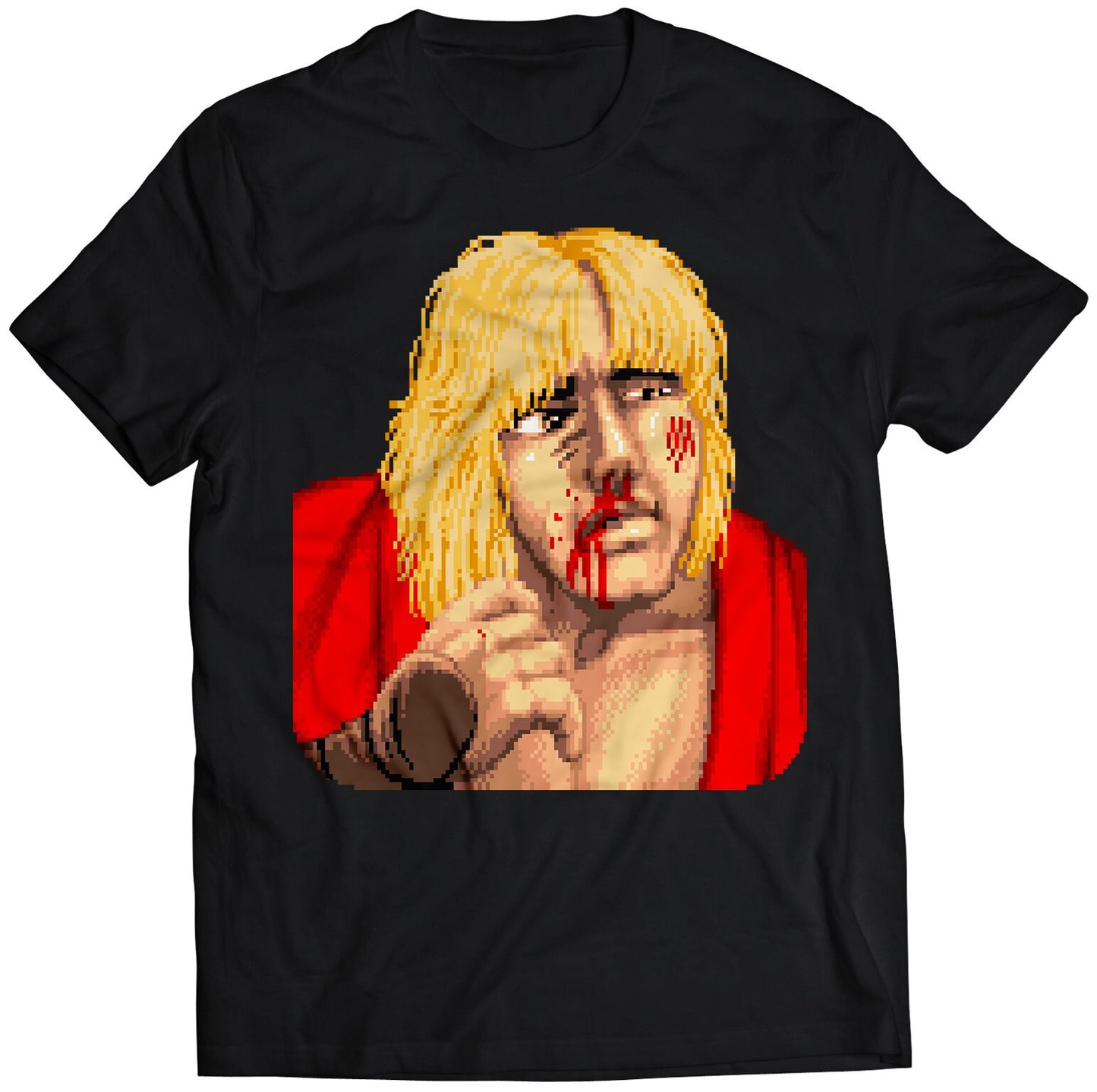 Ken Defeated Portrait SF2 Premium Unisex T-shirt.