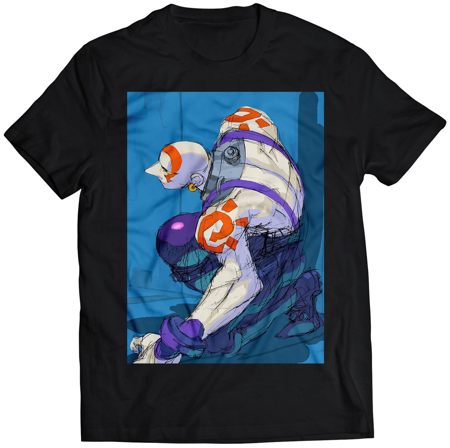 Necro Sketch SF III: New Generation Premium Unisex T-shirt (Vectorized Design)