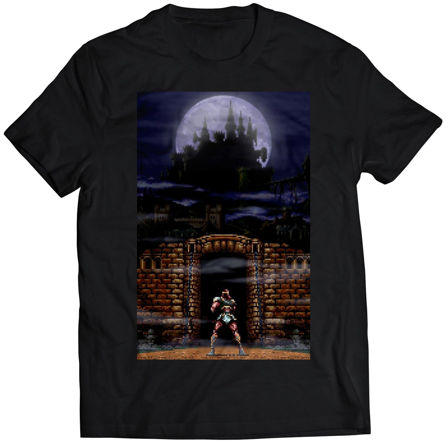 Super Castle Vania IV Dracula's castle Premium Unisex T-shirt (Vectorized Design)