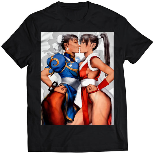 Suspect Chun Li & Mai Premium Unisex T-shirt (Vectorized Design)