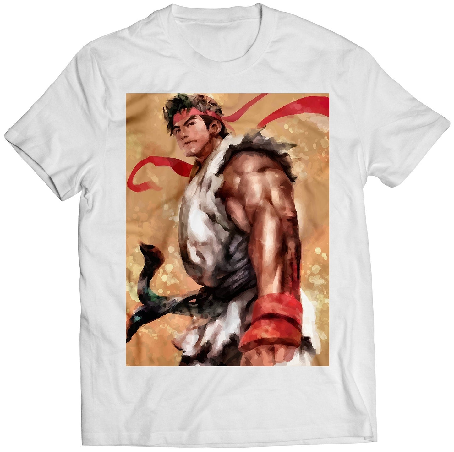 Ryu Oil Paint Premium Unisex T-shirt (Vectorized Design)