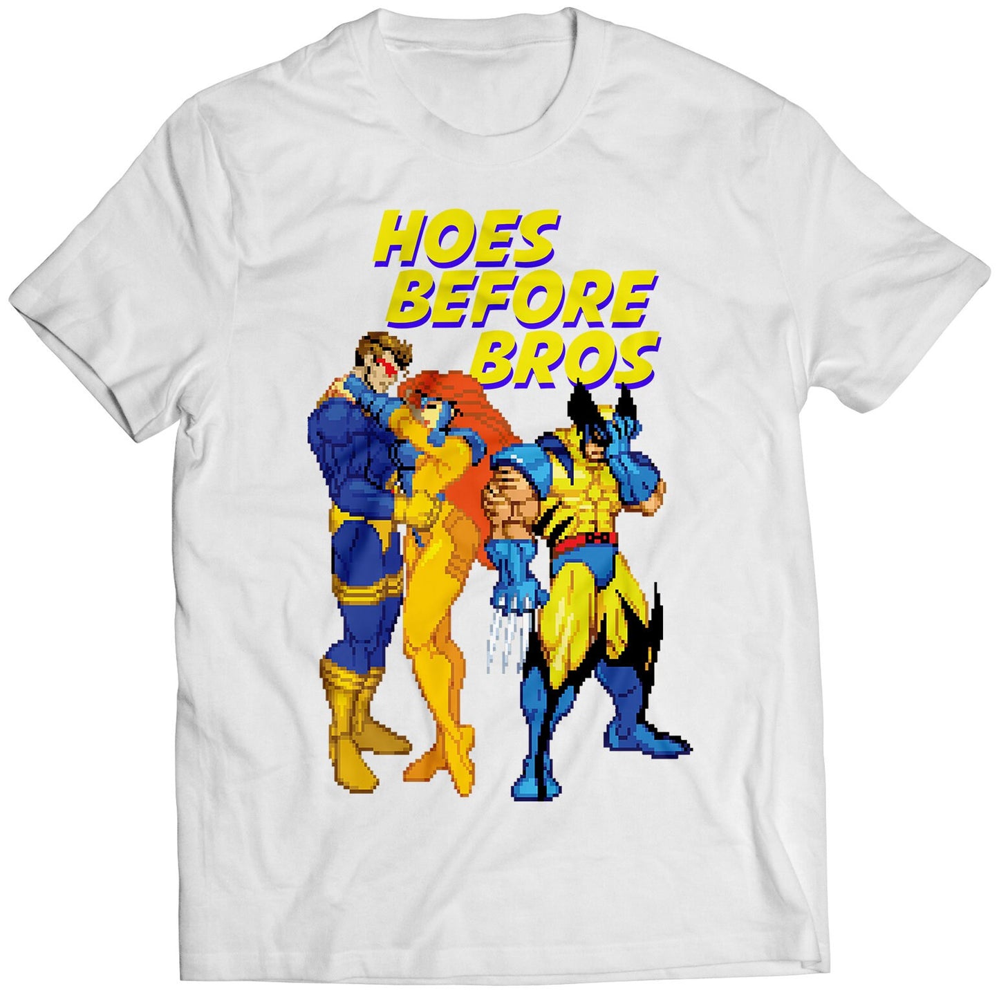 Hoes Before Bros Arcade Premium Unisex T-shirt.