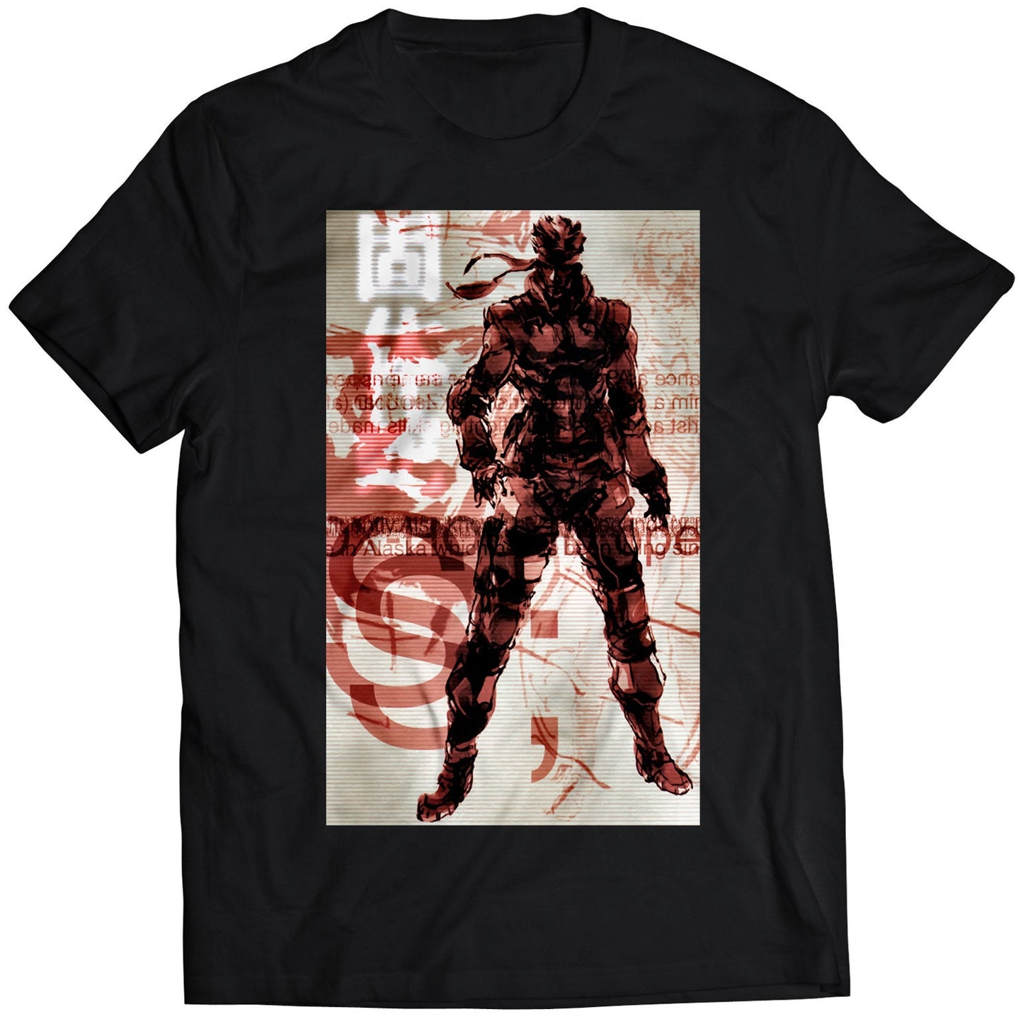 Solid Snake MGS1 MGS Premium Unisex T-shirt (Vectorized Design)