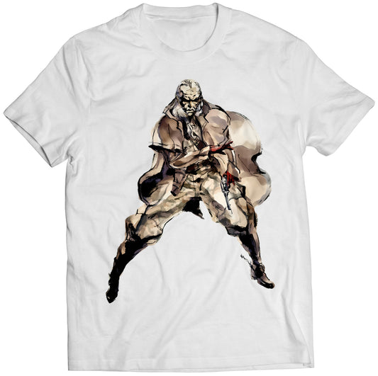 Revolver Shalashaska Ocelot MGS2 MGS 2 Sons Of Liberty Premium Unisex T-shirt (Vectorized Design)