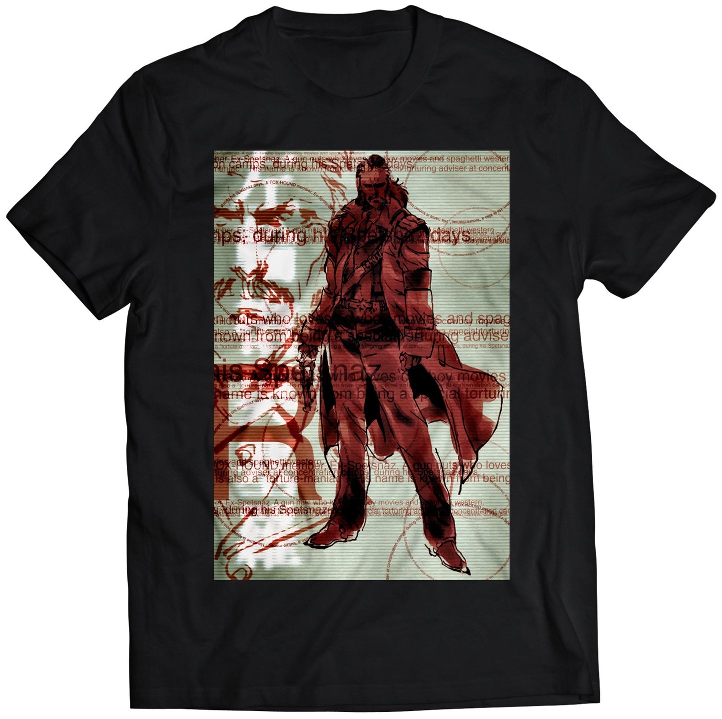 Revolver Ocelot MGS MGS Premium Unisex T-shirt (Vectorized Design)