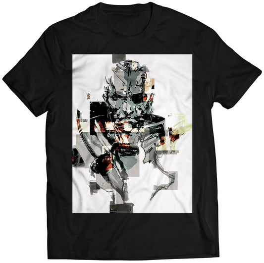 Solidus Snake Sketch MGS Premium Unisex T-shirt (Vectorized Design)