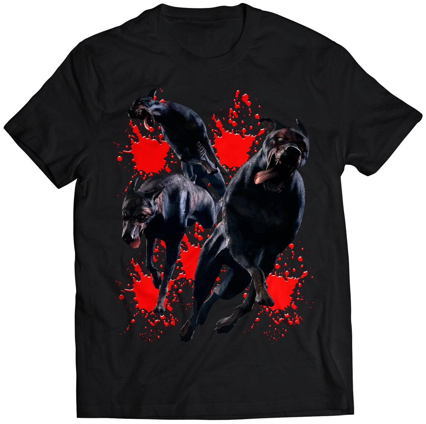 Residence Evil Dogs Doberman Premium Unisex T-shirt (Vectorized Design)